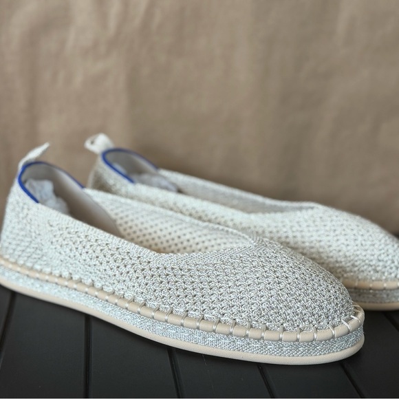 Rothy's Shoes - Rothy’s. The espadrille in beige metallic. Size 9.